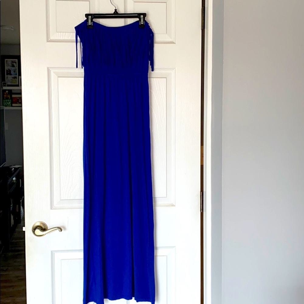 Strapless maxi dress
